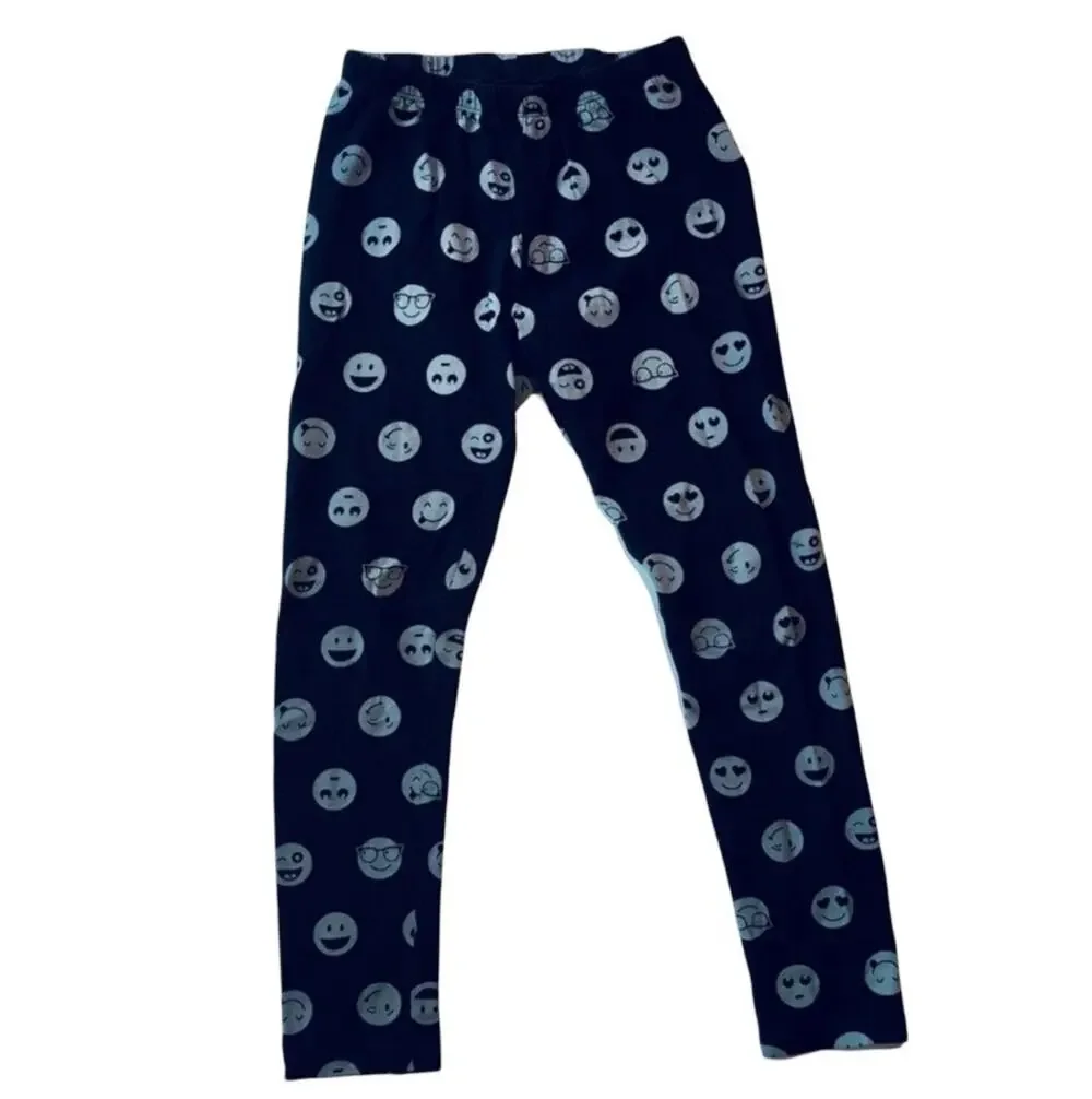 Emoji Elastic Waist Leggings